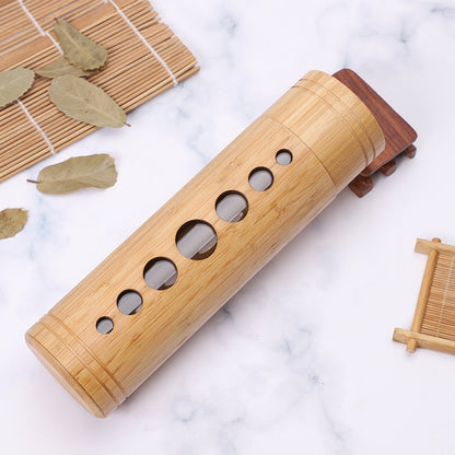 Whole body bamboo style high borosilicate glass