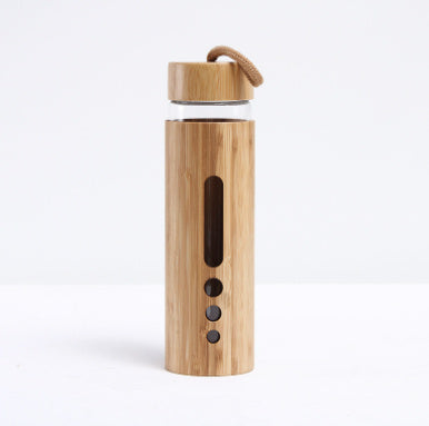 Whole body bamboo style high borosilicate glass